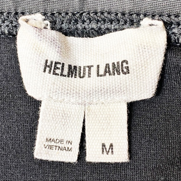 HELMUT LANG Two Tone Asymmetric Jersey Wrap Bodycon Skirt, Size Medium - Picture 5 of 8